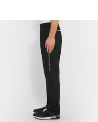 Givenchy Tapered Zip Detailed Jersey Sweatpants