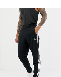 adidas Originals Three Stripe Joggers In Black