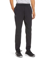 Under Armour Ua Stretch Water Repellent Woven Athletic Pants In Black At Nordstrom