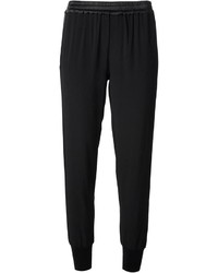 Vince Ribbed Cuff Jogger With Satin Side Stripe