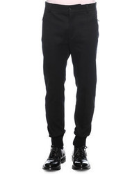 Dolce & Gabbana Woven Jogger Trouser Pants Black