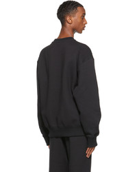 adidas Originals Black Adicolor Trefoil Crewneck Sweatshirt