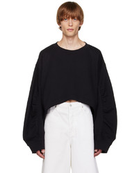 Dries Van Noten Black Asymmetric Sweatshirt