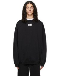 VTMNTS Black Barcode Sweatshirt