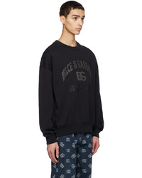Dolce & Gabbana Black Bonded Sweatshirt