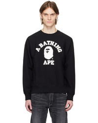 BAPE Black College Sweatshirt