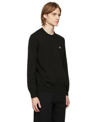 Lacoste Black Cotton Crewneck Sweatshirt
