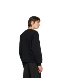Random Identities Black Cotton Sweatshirt