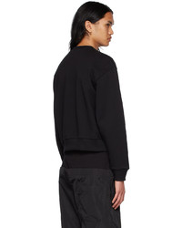Spencer Badu Black Cotton Sweatshirt
