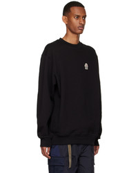 Moncler Genius Black Cotton Sweatshirt