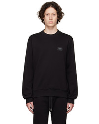 Dolce & Gabbana Black Cotton Sweatshirt