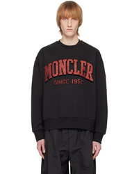 Moncler Black Crewneck Sweatshirt