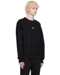 Dolce & Gabbana Black Dg Sweatshirt