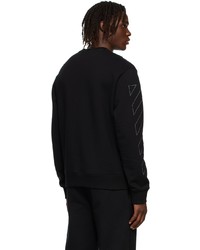 Off-White Black Diag Outline Slim Sweatshirt