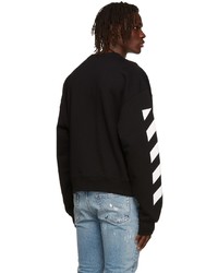 Off-White Black Diagonal Helvetica Sweatshirt