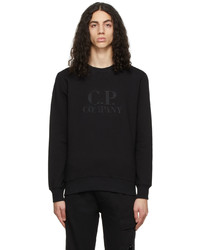 C.P. Company Black Diagonal Raised Logo Sweatshirt