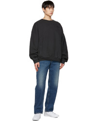 Rhude Black Embroidered Sweatshirt