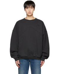 Rhude Black Embroidered Sweatshirt