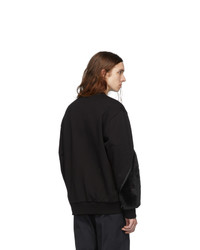 Feng Chen Wang Black Faux Led Sweatshirt