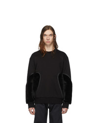 Feng Chen Wang Black Faux Led Sweatshirt