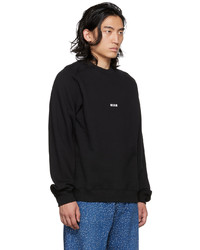 MSGM Black Felpa Sweatshirt