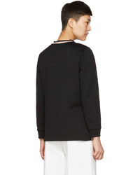 Fendi Black Flowerland Sweatshirt