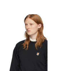MAISON KITSUNE Black Fox Head Sweatshirt