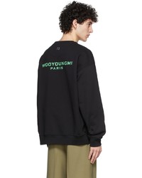 Wooyoungmi Black Glow In The Dark Logo Sweatshirt