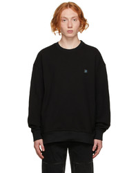 Solid Homme Black Graphic Sweatshirt