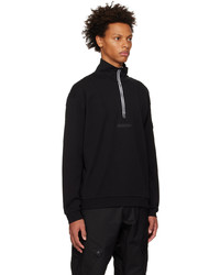Moncler Black Half Zip Sweatshirt