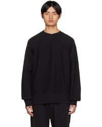 Engineered Garments Black Heavy Crewneck Sweatshirt