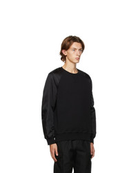 Alexander McQueen Black Hybrid Sweatshirt