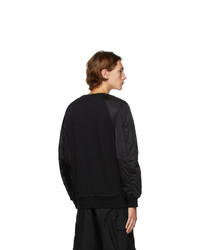 Alexander McQueen Black Hybrid Sweatshirt
