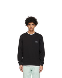 Dolce and Gabbana Black Jersey Brand Plate Sweatshirt