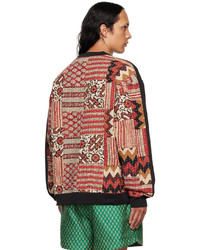 Karu Research Black Kantha Embroidery Sweatshirt