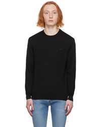 Lacoste Black Knit Sweatshirt