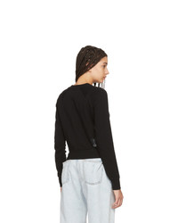 Unravel Black Lace Up Sweatshirt