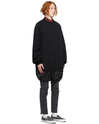 Undercoverism Black Layered Hem Sweatshirt