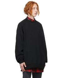 Undercoverism Black Layered Hem Sweatshirt