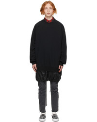 Undercoverism Black Layered Hem Sweatshirt