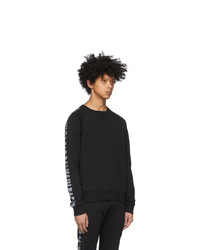 Balmain Black Logo Sleeve Sweatshirt