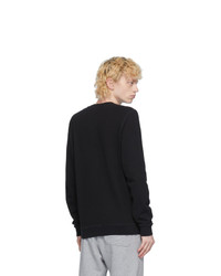Sunspel Black Loopback Sweatshirt