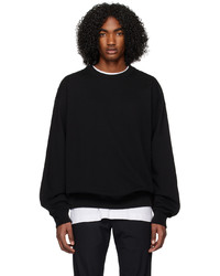 Reigning Champ Black Midweight Relaxed Sweatshirt