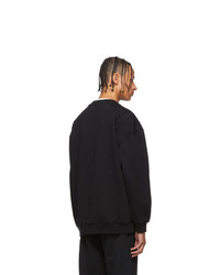 A-Cold-Wall* Black Mission Statet Classic Flat Sweatshirt