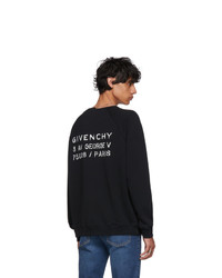 Givenchy Black Necklace Sweatshirt