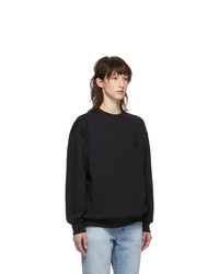 Acne Studios Black Oversized Forba Face Sweatshirt