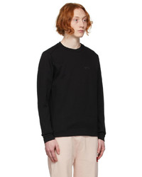 BOSS Black Piqu Back Panel Sweatshirt