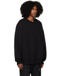 Juun.J Black Sleeve Pocket Sweatshirt