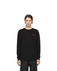 Givenchy Black Slim Script Logo Sweatshirt