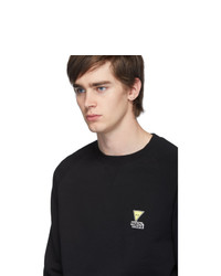 MAISON KITSUNÉ Black Smiley Fox Sweatshirt